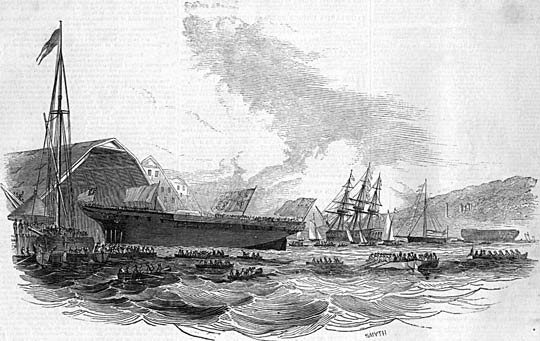 Launch of HMS Avenger