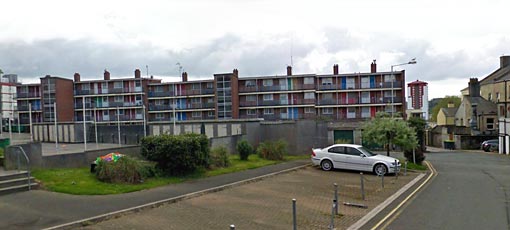 rear of Granby Way flats-north side-2009